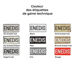 Étiquette de gaine technique SSI