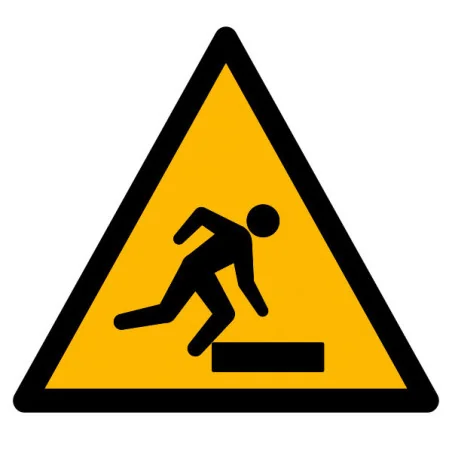 Pictogramme danger Trébuchement