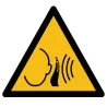 Pictogramme danger Bruit fort soudain
