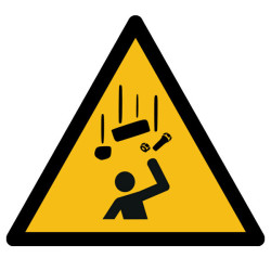 Pictogramme danger  Chute de pièces