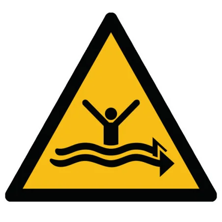 Pictogramme danger Courants violents