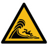 Pictogramme danger Grande vague déferlante