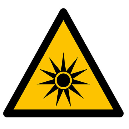 Pictogramme danger Rayonnement optique
