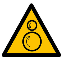 Pictogramme danger  Rouleaux contrarotatifs