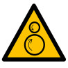 Pictogramme danger  Rouleaux contrarotatifs