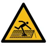 Pictogramme danger Sol fragile