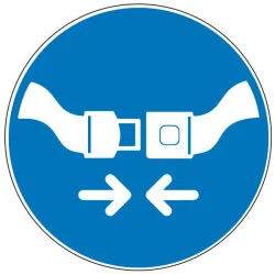 Pictogramme obligation Attacher sa ceinture de sécurité