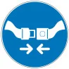 Pictogramme obligation Attacher sa ceinture de sécurité