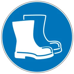 Pictogramme obligation Bottes