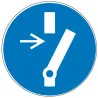 Pictogramme obligation Débrancher avant d'effectuer une maintenance ou une réparation