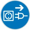 Pictogramme obligation Débrancher la prise d'alimentation