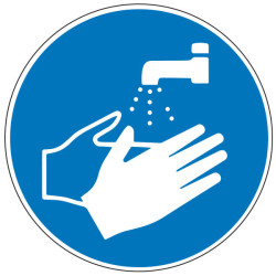 Pictogramme obligation  Lavage des mains