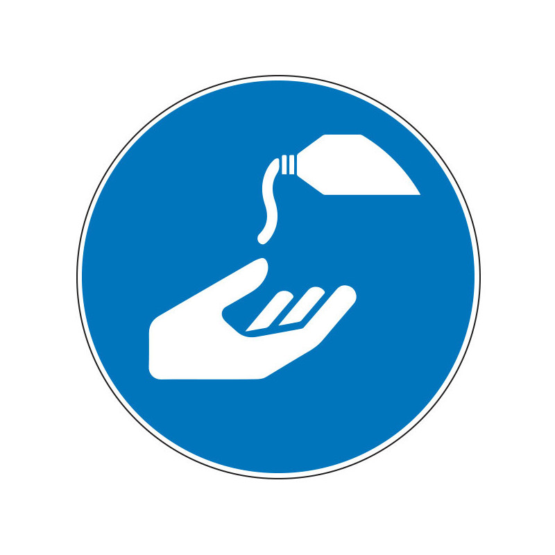 Pictogramme obligation Utiliser une crème de protection