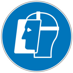 Pictogramme obligation Visière