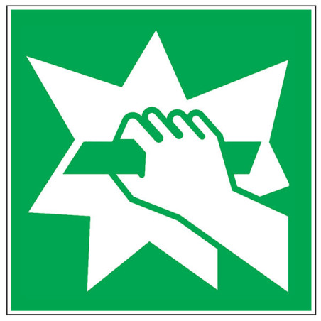 Pictogramme de secours Casser pour obtenir l'accès