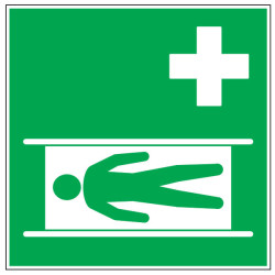 Pictogramme de secours  Civière