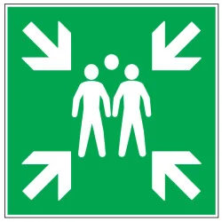 Pictogramme de secours Point de rassemblement