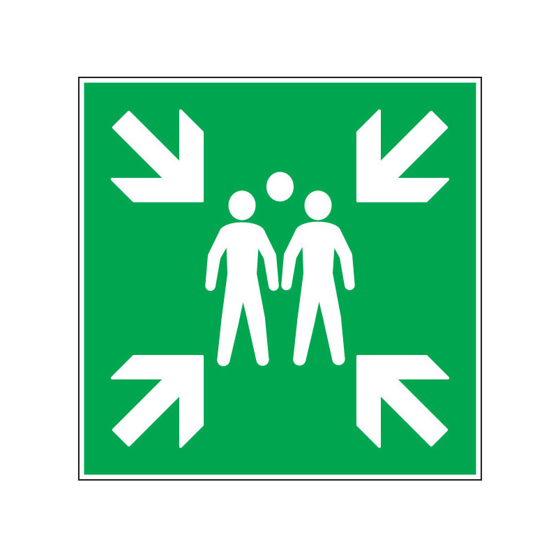 Pictogramme de secours  Point de rassemblement