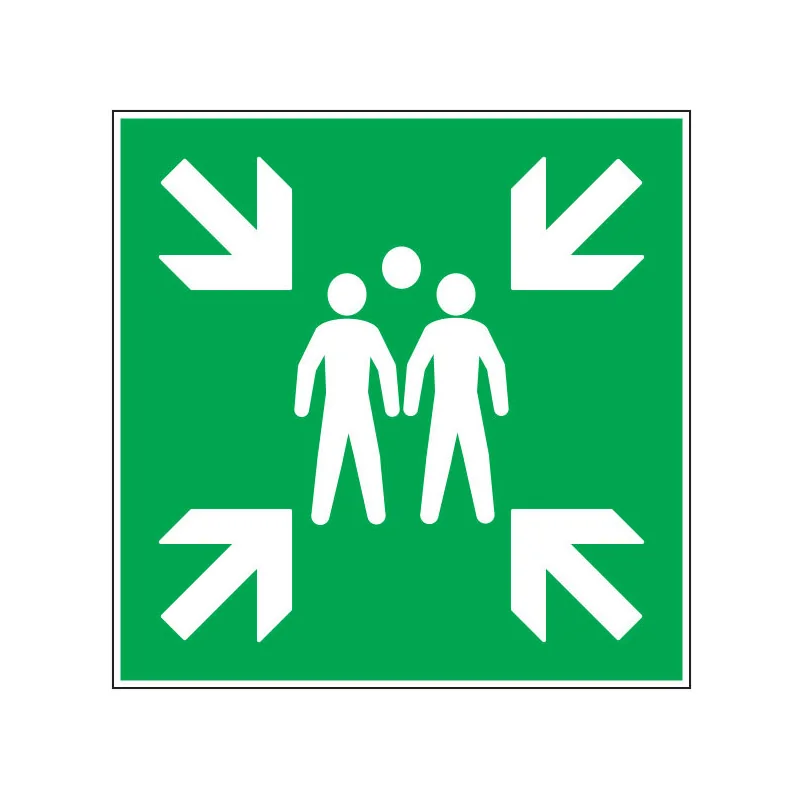 Pictogramme de secours Point de rassemblement