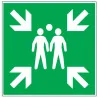 Pictogramme de secours Point de rassemblement