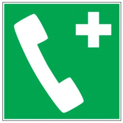 Pictogramme de secours Téléphone d'urgence