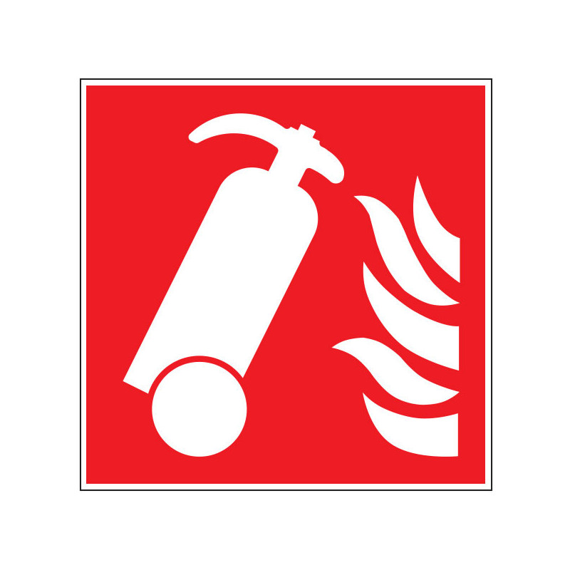 Pictogramme incendie  Extincteur sur roue