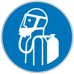 Pictogramme obligation Port obligatoire d'un appareil isolant respiratoire