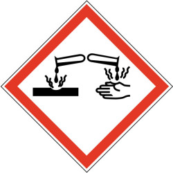 Pictogramme normalisé GHS  Corrosion