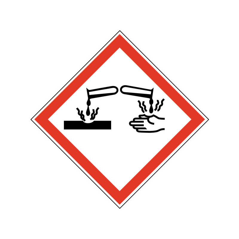 Pictogramme normalisé GHS  Corrosion