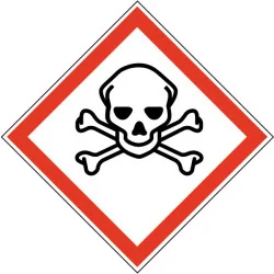 Pictogramme normalisé GHS Danger de mort