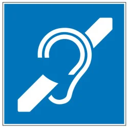 Pictogramme d'information Malentendant
