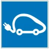 Pictogramme d'information Borne de recharge pour voiture électrique
