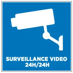 Pictogramme d'information Vidéo surveillance 24h/24h