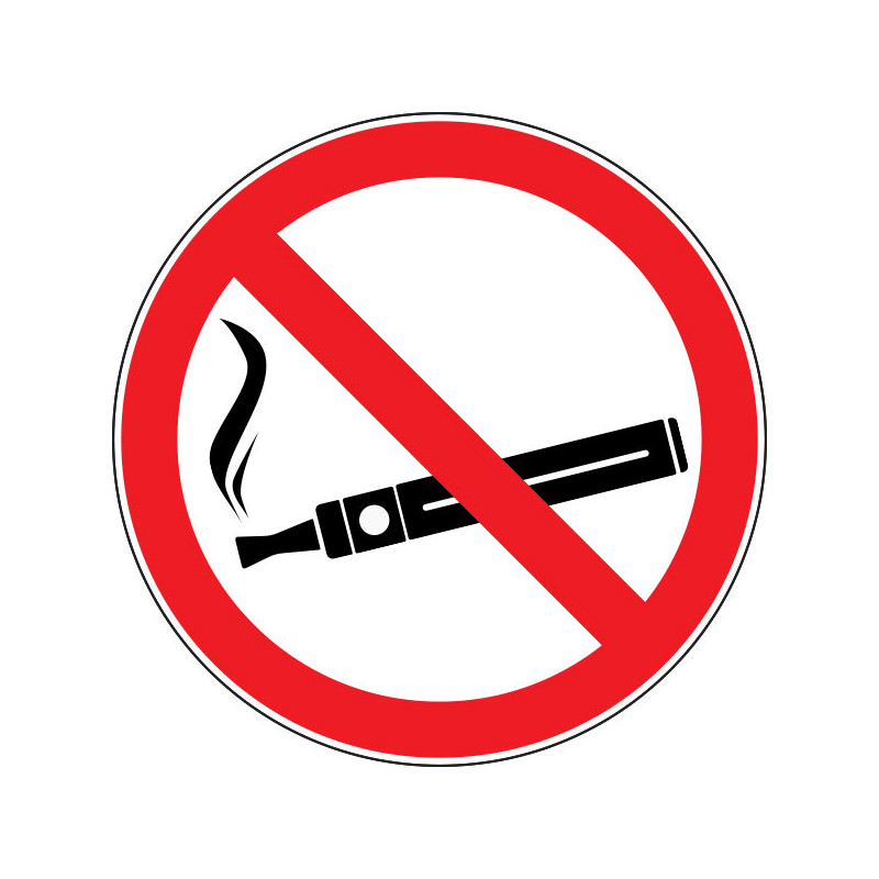 Pictogramme d'interdiction  Interdiction de vapoter