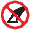 Pictogramme d'interdiction Interdiction de toucher