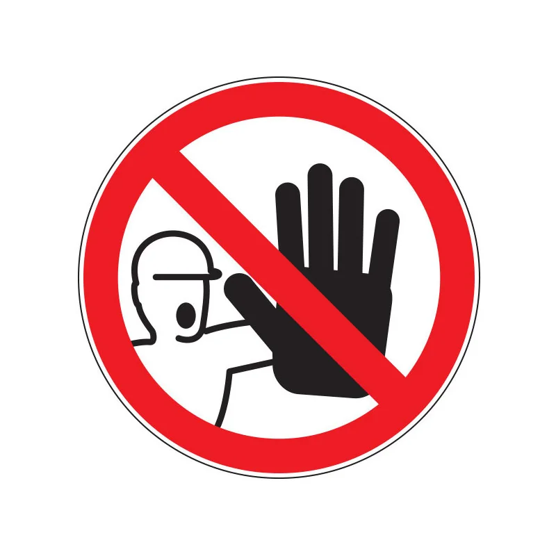 Pictogramme d'interdiction Interdiction d'entrer