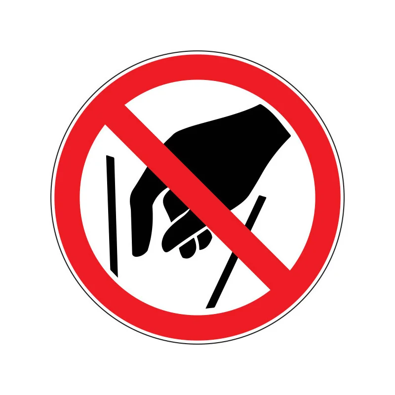 Pictogramme d'interdiction Ne pas mettre les mains