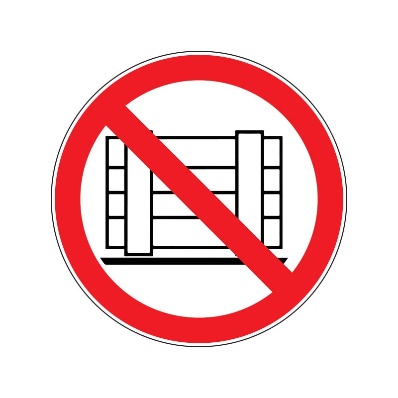 Pictogramme d'interdiction Ne pas obstruer