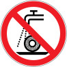 Pictogramme d'interdiction  Ne pas utiliser pour rectification humide