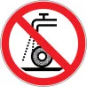 Pictogramme d'interdiction Ne pas utiliser pour rectification humide