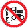 Pictogramme d'interdiction Ne pas creuser mécaniquement