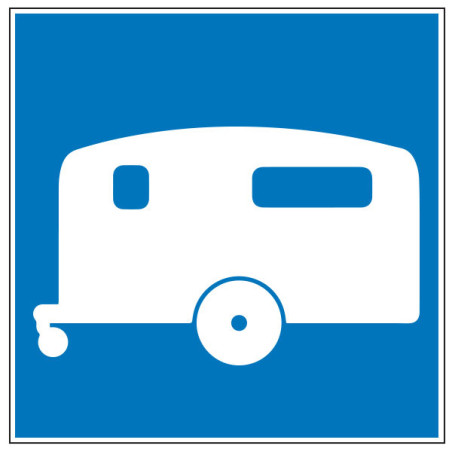 Pictogramme d'information  Caravane