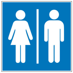 Pictogramme d'information  WC homme femme