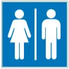 Pictogramme d'information WC homme femme