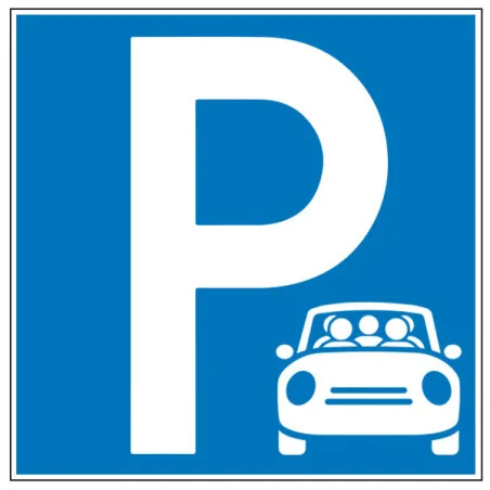 Pictogramme d'information Parking réservé au covoiturage