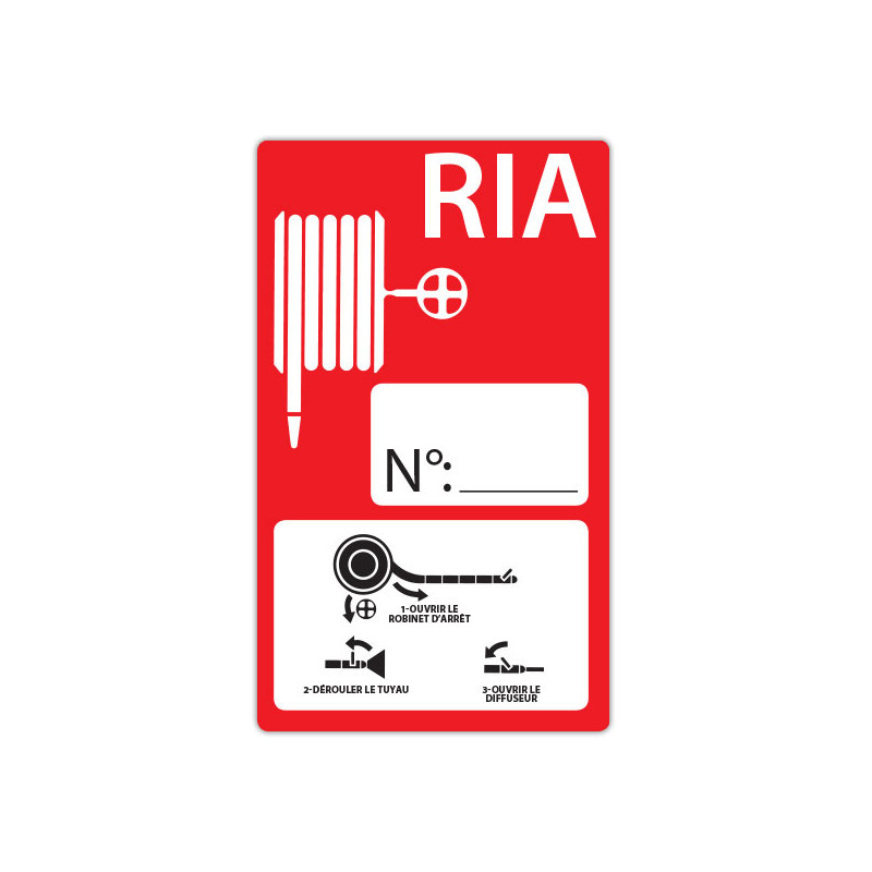 Panneau consigne  RIA format rectangle