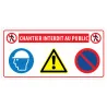Panneau consigne Chantier interdit au public