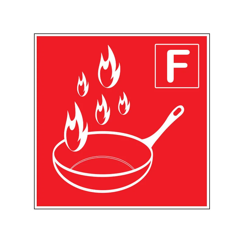 Panneau consigne extincteur Classe de feu F