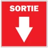 Pictogramme d'incendie Sortie incendie