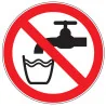 Pictogramme d'interdiction Eau non potable